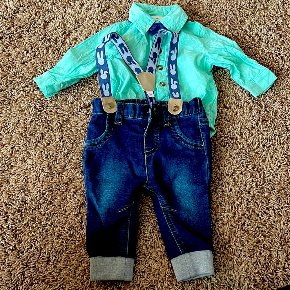 Cat and Jack baby boys Easter outfit